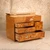 Sewing Boxes Antique Japanese Haribako Sewing Box 1927 1945 Early — Wood, Showa Era (SKU: 26M-556-12) - 2