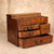 Sewing Boxes Antique Japanese Haribako Sewing Box 1912 1926 — Wood, Taisho Era (SKU: 26M-764) - 2