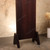 Vintage Japanese Freestanding Lacquered Cheval Mirror with Carved Kiku Relief Base, Heisei Era | SKU: 26M-518 -7