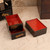 Antique Japanese Kiku Maki-e Lacquer Jubako Set with Tomobako, Taisho Era (1912-1926) | SKU: 26M-875 - 14