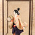 Vintage Japanese Nihon Buyo Dancer Doll with Tsuzumi Drum in Glass Display Case, Mid-Showa (1946-1965) | SKU: 26M-990 -9