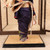 Vintage Japanese Nihon Buyo Dancer Doll with Tsuzumi Drum in Glass Display Case, Mid-Showa (1946-1965) | SKU: 26M-990 -17