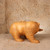 Vintage Japanese Wood Carving of Bear with Salmon (Hokkaido Kuma-Bori), Showa Era 1966-1989 | SKU: 26M-017 -8