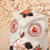 Vintage Japanese Porcelain Owl (Fukuro) Figurine, Imari-Style Floral Crackle Glaze, Late Showa 1966-1989 | SKU: 26M-048-1 -2