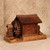 Vintage Japanese Miniature Suisha Water Mill and Minka Farmhouse Sculpture, Early Showa (1927-1945) | SKU: 26M-080 -1