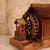 Vintage Japanese Miniature Suisha Water Mill and Minka Farmhouse Sculpture, Early Showa (1927-1945) | SKU: 26M-080 -2
