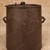 Antique Japanese Cast Iron Covered Vessel with Wave and Floral Relief, Taisho, 1912-1926 | SKU: 26M-705-1 -