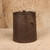 Antique Japanese Cast Iron Covered Vessel with Wave and Floral Relief, Taisho, 1912-1926 | SKU: 26M-705-1 -