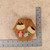 Vintage Japanese Hexagonal Wooden Keepsake Box with Hand-Painted Kokeshi Figures, Early Showa 1927-1945 | SKU: 26M-733-2 -9
