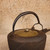 Antique Japanese Iron Tetsubin with Arare Texture and Brass Lid, Taisho Period, 1912-1926 | SKU: 26M-742-1 -5