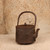 Antique Japanese Cast Iron Tetsubin (Water Kettle) with Fan, Pine, and Plum Relief Decoration, Taisho Era 1912-1926 | SKU: 26M-742-2 -8