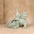 Vintage Japanese Celadon Porcelain Kannon-on-Shishi Figurine, Heisei (1990-2018) | SKU: 26M-794 -1