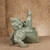 Vintage Japanese Celadon Porcelain Kannon-on-Shishi Figurine, Heisei (1990-2018) | SKU: 26M-794 -14