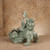 Vintage Japanese Celadon Porcelain Kannon-on-Shishi Figurine, Heisei (1990-2018) | SKU: 26M-794 -17