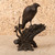 Antique Japanese Bronze Hawk Okimono on Gnarled Tree Stump with Ume Blossoms, Taisho 1912-1926 | SKU: 26M-995 -7