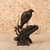 Antique Japanese Bronze Hawk Okimono on Gnarled Tree Stump with Ume Blossoms, Taisho 1912-1926 | SKU: 26M-995 -8