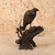 Antique Japanese Bronze Hawk Okimono on Gnarled Tree Stump with Ume Blossoms, Taisho 1912-1926 | SKU: 26M-995 -9