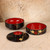 Vintage Japanese Maru Jubako Lacquerware Stacking Box with Ume Blossom Motif, Mid Showa (1946-1965) | SKU: 26M-866-2 -2