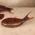Vintage Japanese Takaoka-nuri Lacquered Tai Kashiki (Sea Bream Confection Box) with Serving Tray, Late Showa 1966-1989 | SKU: 26M-119 -22
