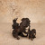 Vintage Japanese Bronze Shishi Okimono (Oyako Parent-and-Child Lions), Taisho 1912-1926 | SKU: 26M-128 -8