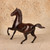 Vintage Japanese Cast Iron Horse Figurine, Mid Showa 1946-1965 | SKU: 26M-053-2 -6