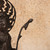 Vintage Japanese Bronze Standing Kannon Butsuzo with Pierced Flame Halo on Lotus Pedestal, Early Showa (1927-1945) | SKU: 26M-058 -19