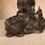 Vintage Japanese Bronze Kannon Bosatsu on Shishi Figurine, Early Showa (1927-1945) | SKU: 26M-880-1 -8