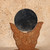 Vintage Japanese Carved Wood Kagami Stand with Votive Mirror Disk, Mid Showa (1946-1965) | SKU: 26M-879 -3