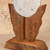 Vintage Japanese Carved Wood Kagami Stand with Votive Mirror Disk, Mid Showa (1946-1965) | SKU: 26M-879 -8