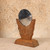 Vintage Japanese Carved Wood Kagami Stand with Votive Mirror Disk, Mid Showa (1946-1965) | SKU: 26M-879 -11
