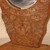 Vintage Japanese Carved Wood Kagami Stand with Votive Mirror Disk, Mid Showa (1946-1965) | SKU: 26M-879 -12