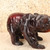 Vintage Japanese Hokkaido Carved Wood Bear with Salmon Figurine, Late Showa (1966-1989) | SKU: 26M-751-2 -9