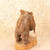 Vintage Japanese Hokkaido Kuma Bori Wood Bear Sculpture with Salmon, Late Showa (1966-1989) | SKU: 26M-751-4 -8
