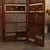 Vintage Japanese Four-Panel Folding Screen with Storage Drawers and Bamboo Rails, Mid Showa (1946-1965) | SKU: 26M-740 -20