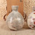 Vintage Japanese Tokkuri Sake Flask Pair, Ume Plum Blossom Decoration, Mid Showa 1946-1965 | SKU: 26M-882-2 -