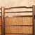 Vintage Japanese Four-Panel Folding Screen with Woven Reed Panels and Carved Swallow-and-Willow Motif, Mid Showa (1946-1965) | SKU: 26M-552 -7