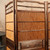 Vintage Japanese Four-Panel Folding Screen with Woven Reed Panels and Carved Swallow-and-Willow Motif, Mid Showa (1946-1965) | SKU: 26M-552 -14