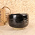 Vintage Japanese Kuro Raku Chawan, Mid Showa (1946-1965) | SKU: 26M-646-2 - 5