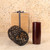 Vintrage Japanese Bamboo Hanakago with Lacquered Bamboo Inner Vase, Late Showa 1966 -1989 | SKU: 26M-953 -9