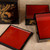 Vintage Japanese Black Lacquer Gold Maki-e Jubako (Stacking Boxes) Set of Two with Kiri Wood Storage Boxes, Late Showa (1966-2089) | SKU: 26M-606 -21