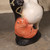 Vintage Japanese Ceramic Tanuki Figurine with Tai Fish and Toad Crown, Late Showa circa 1970s | SKU: 25S-679 -9