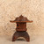 Vintage Japanese Wooden Yukimi Toro Garden Lantern, Mid Showa (1946-1965) | SKU: 26M-149 -7