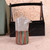 Vintage Japanese Stoneware Shoyu-Sashi with Black Lacquered Wood Carrier, Late Showa (1966-1989) | SKU: 26M-834-2 -8