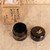 Vintage Japanese Lacquer Natsume (Tea Caddy) with Gold Maki-e Hagi and Bird Motifs, Heisei Era (1990-2018) | SKU: 26M-101-1 - 4