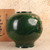 Vintage Japanese Bronze Flower Vase (Kabin), Globular Form with Raised Peony Relief, Late Showa 1966-1989 | SKU: 26M-660 - 7