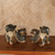 Vintage Japanese Shishi Guardian Figurines, Matched Facing Pair, Glazed Porcelain, Late Showa 1966-1989 | SKU: 26J-0409 - 10