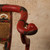 Antique Japanese Red-Lacquered Folding Armchair (Jiaoyi), Meiji era, 1868-1911 | SKU: 26J-0519 -