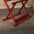 Antique Japanese Red-Lacquered Folding Armchair (Jiaoyi), Meiji era, 1868-1911 | SKU: 26J-0519 -
