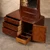Vintage Japanese Kyodai Standing Dressing Mirror with Cabinet Base, Mid Showa (1946-1965) | SKU: 26J-0917-1 - 2