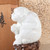 Vintage Japanese White-Glazed Ceramic Monkey (Saru) Sculpture on Rock-Form Base, Mid-Showa 1946-1965 | SKU: 26J-0423 - 8